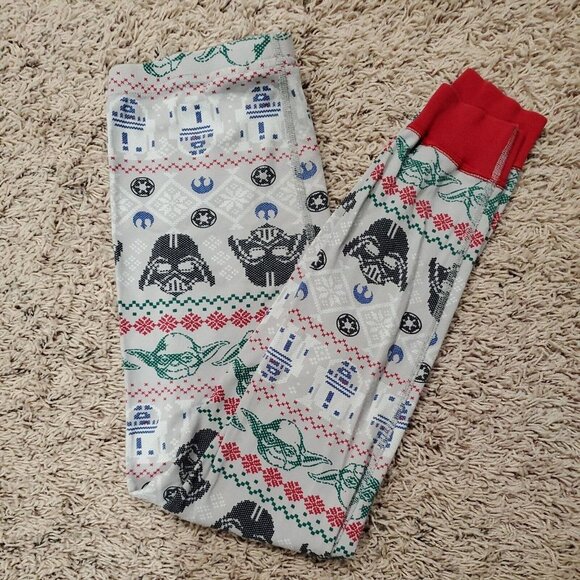 Hanna Andersson Boys Pajama Pants 140 US 10 Organic Cotton Christmas‎ Star Wars - Picture 1 of 12